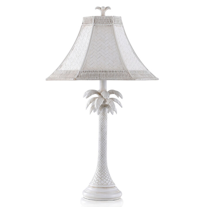 White Washed Table Lamp (Set of 2)