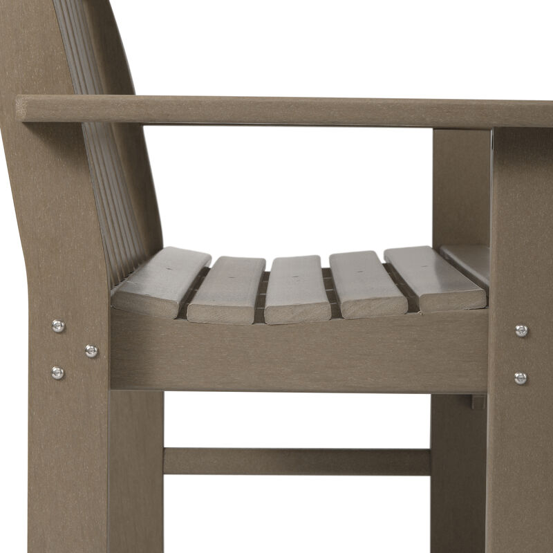 WestinTrends 3-Piece HDPE Outdoor Patio Furniture Couch and Coffee Table Set