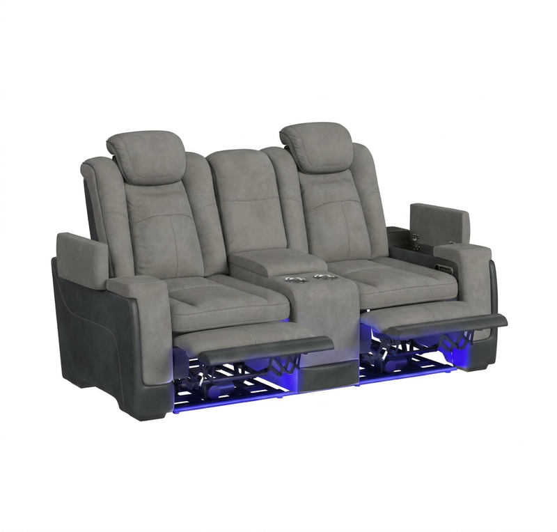 Lantana Power Loveseat in Grey image number 2
