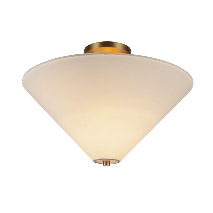 Bridgette 16 in Socket Semi Flush Mount