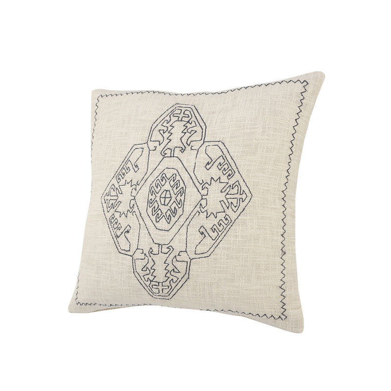 Premium Cotton Abstract Throw Pillow with Zipper – Perfect for Living Room or Bedroom