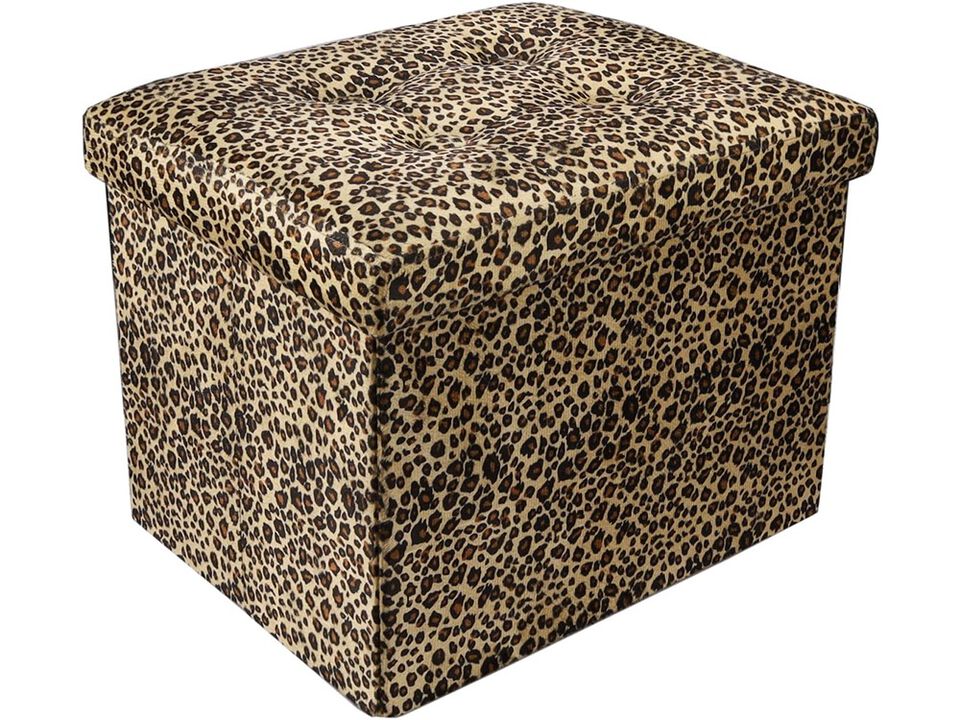 eMOUSE Storage Ottoman Bench Foldable Footrest