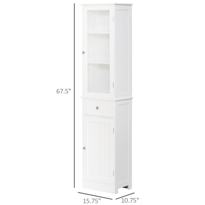 Bathroom Storage Cabinet with Doors & Shelves for Organized Bathroom Essentials