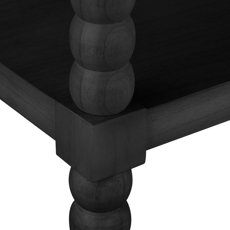 Meridian 4 Shelf Black Etagere image number 2