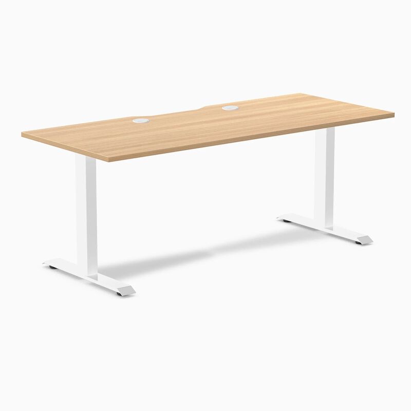 Desky Zero Scalloped Laminate Office Desk image number 0