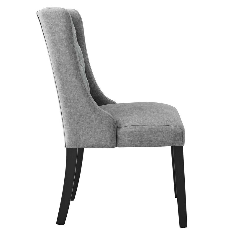 Baronet Button Tufted Fabric Dining Chair image number 3
