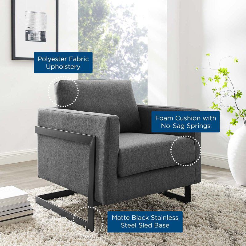 Posse Performance Velvet Accent Chair image number 7