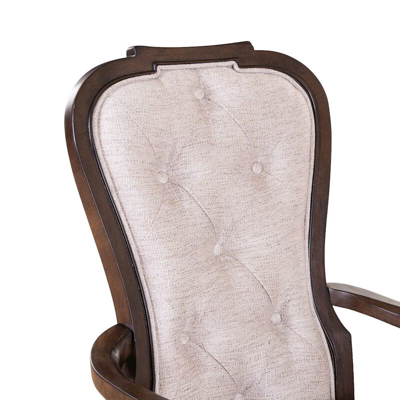 Liberty Furniture Providence Park Uph Arm Chair for Dining Room - Set of 2 - Chateau Brown image number 5