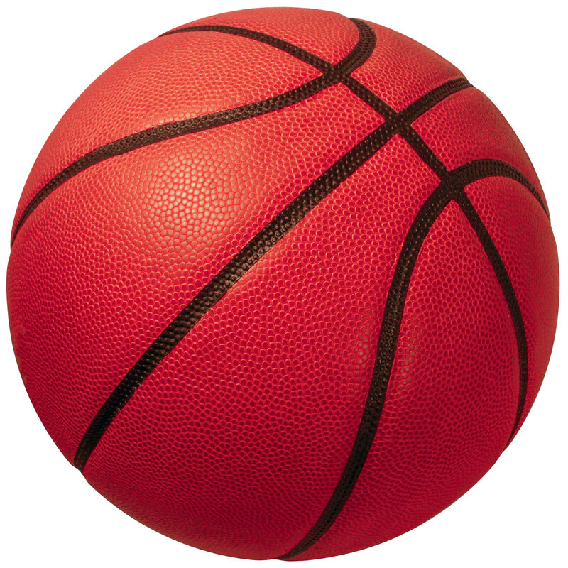 HomeRoots Basketball Youthful Washable Round Rug image number 0