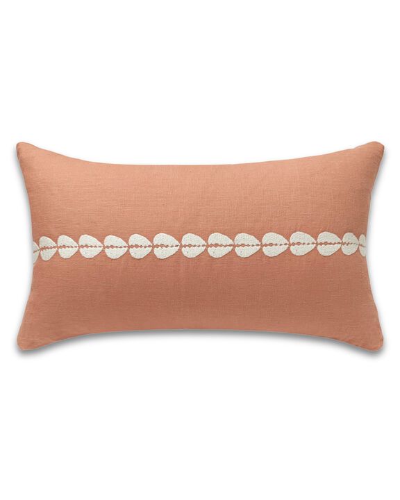 Cowrie Embroidered Pillow