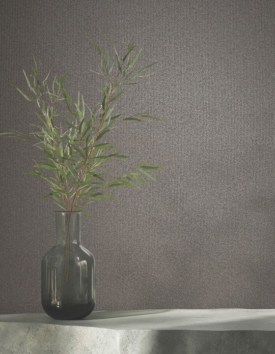 Glistening Quartz Pewter Beaded Wallpaper