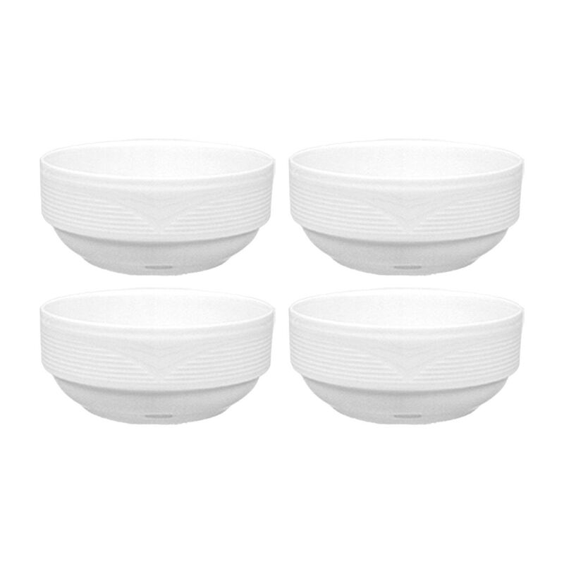 Saturn dia.4" h:1.75" 8 oz. Round White Porcelain Bowl (Set of 4) image number 0