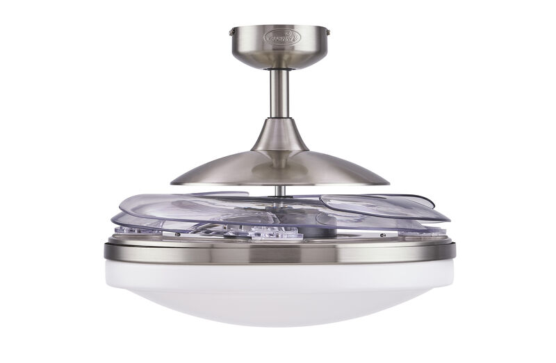 Fanaway Evo2 48" Retractable Blade Ceiling Fan with Light and Remote, Modern Fandelier Ceiling Fan, Patented Design Technology, Stronger Thicker Blades image number 4
