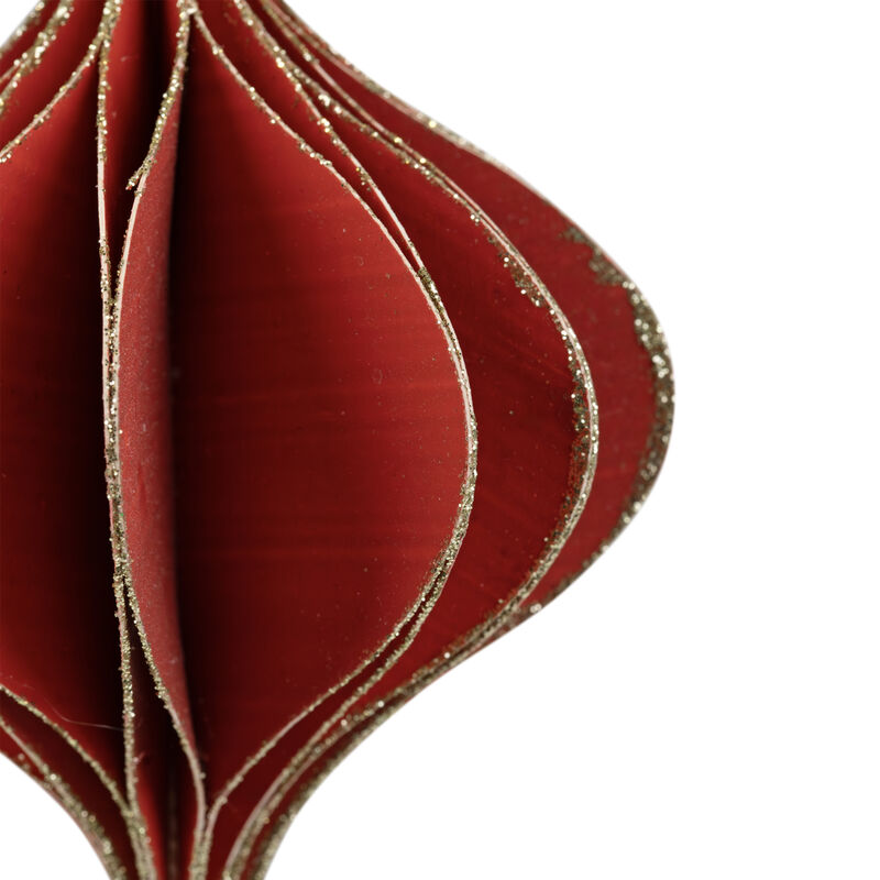 4.25" Glittered Red Onion Christmas Ornament image number 4