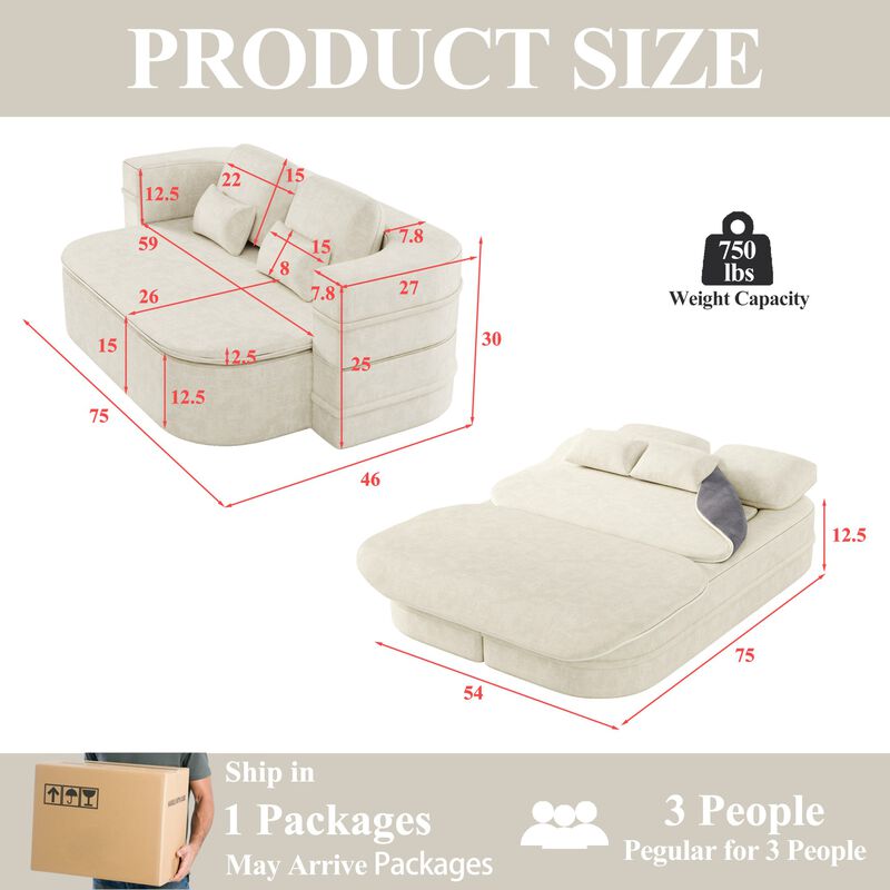 Quetze Sleeper Sofa Bed image number 9