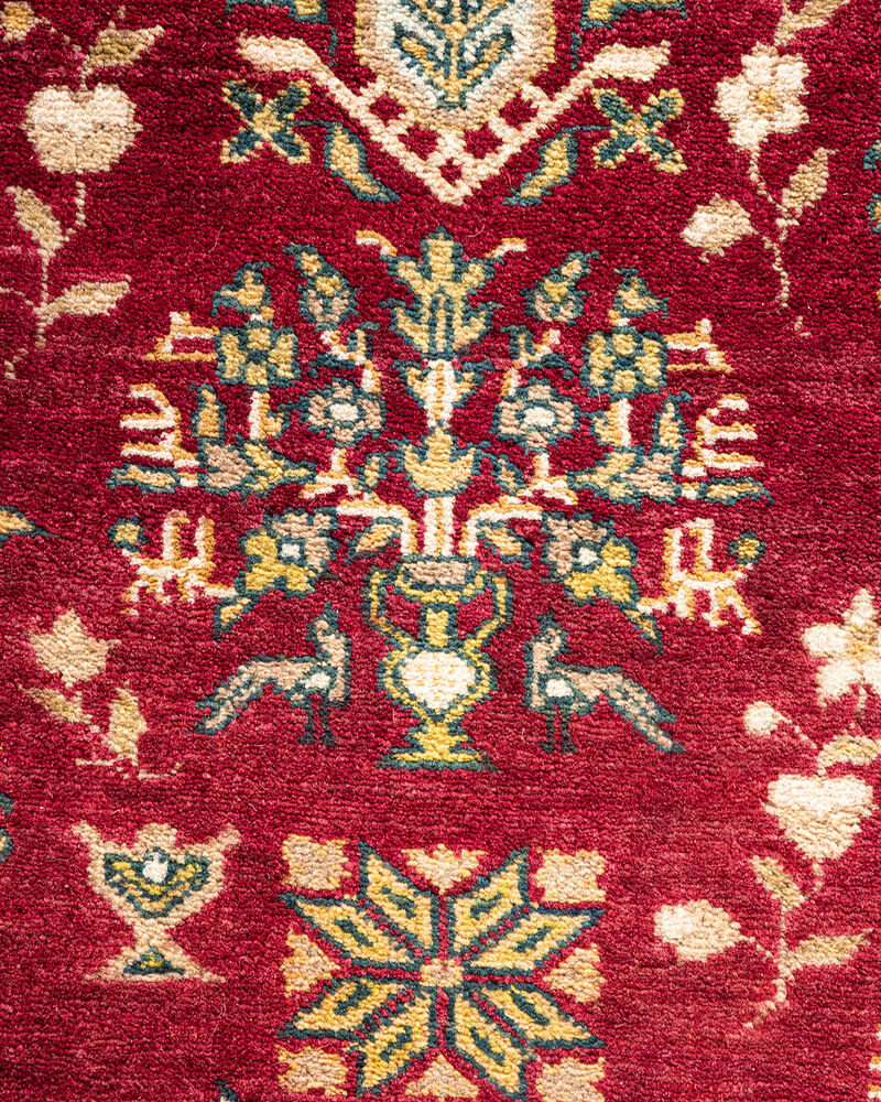 Mogul, One-of-a-Kind Hand-Knotted Area Rug  - Red , 10' 3" x 13' 10"