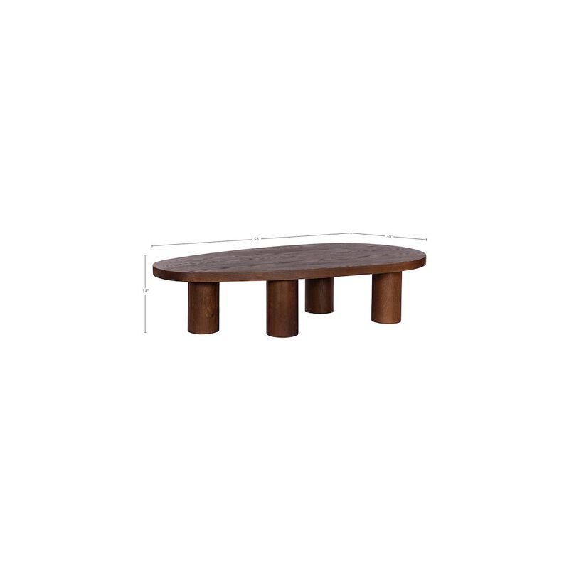 Meridian Furniture Beekman Brown Coffee Table