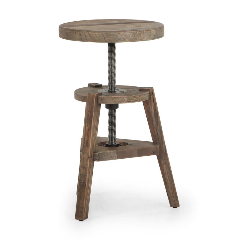 Addy Bleached Elm Stool