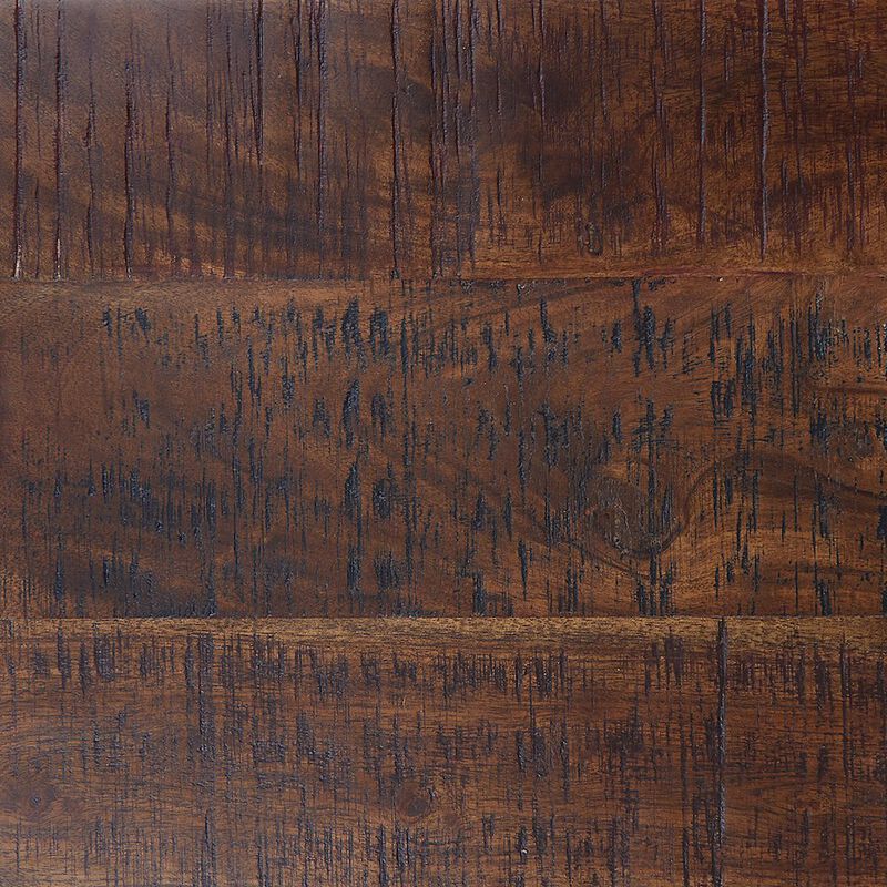 Jofran Global Archive Distressed Acacia and Stainless Steel C Table