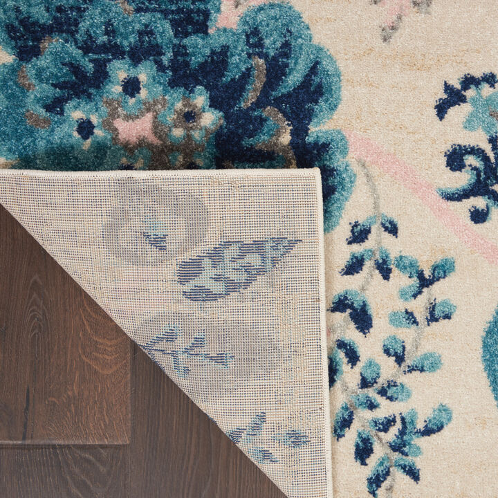 Tranquil TRA02 Ivory/Light Blue 6' x 9' Rug