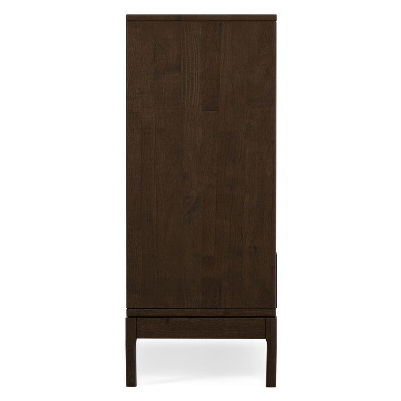 Harper 48 inch Wide Solid Hardwood Mid-Century Modern Medium Storage Cabinet in Walnut Brown image number 5