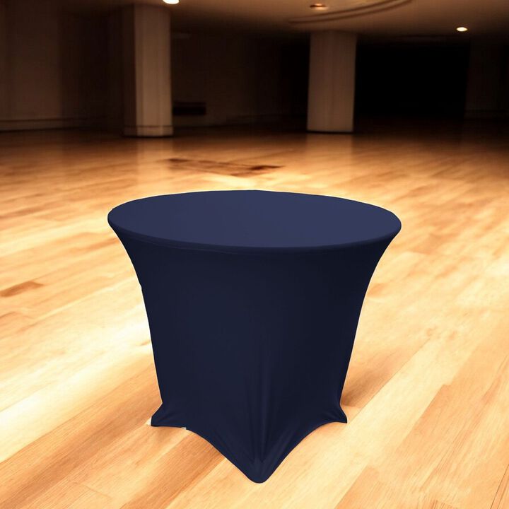 Round Stretch Spandex Tablecloth for Wedding, Party and Restaurant Table Decor