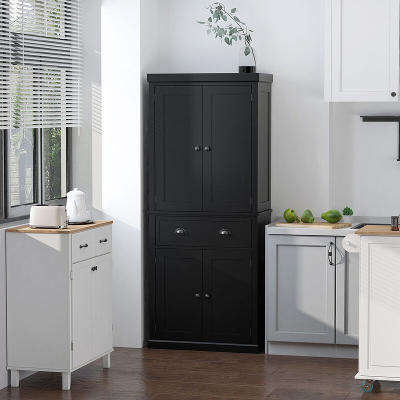 Hivvago Kitchen Storage Cabinet with Doors for Food Pantry image number 1