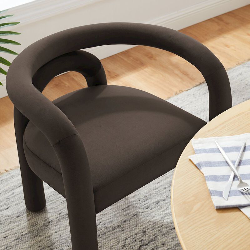 Astrid Performance Velvet Dining Chair image number 8