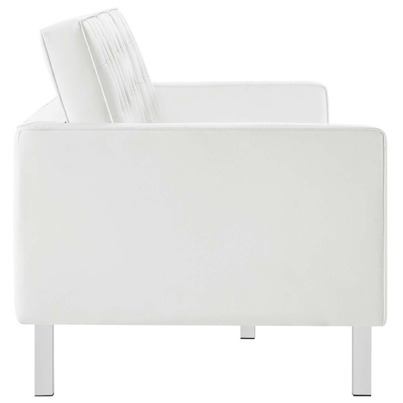 Loft Tufted Vegan Leather 3-Piece Furniture Set image number 3