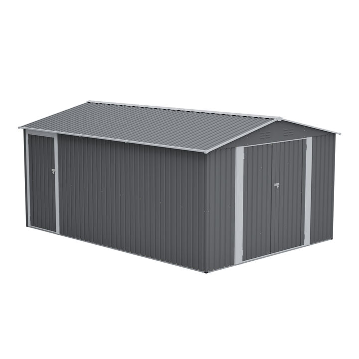 10x14 FT Outdoor Metal Storage Shed