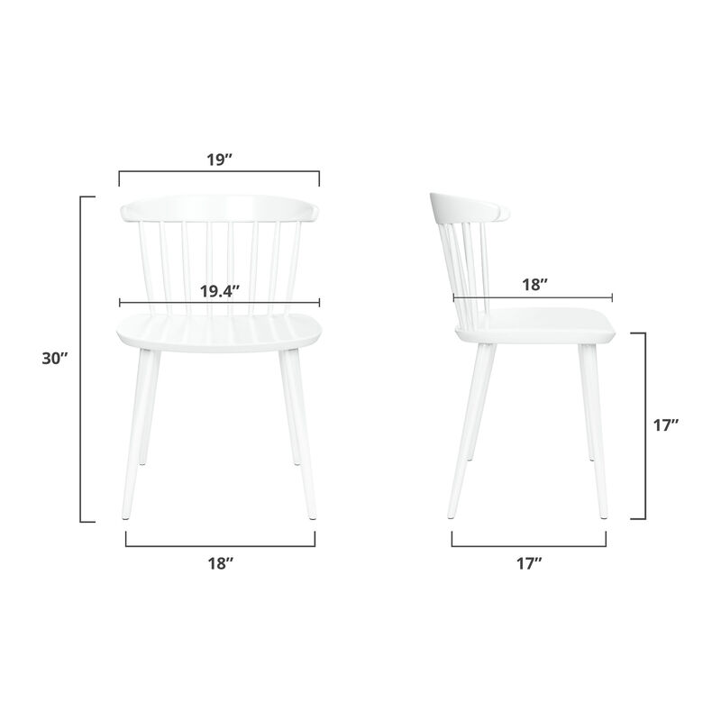 Heavy-Duty Plastic Slat Back Dining Side Chair – Restaurant & Home Seating