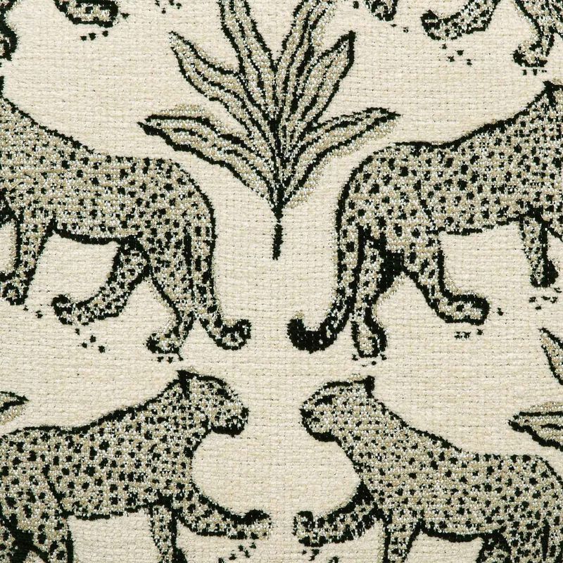 Raji Leopard Jacquard Ottoman image number 6