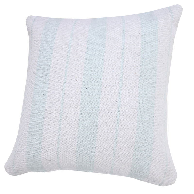 Textured 100% Cotton Coastal Zippered Pillow &ndash; Modern Decorative Accent Cushion for Sofa or Bedroom
