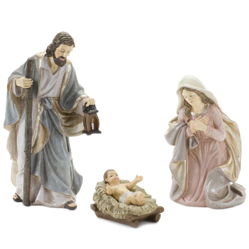 Set of 3 Holy Family Figurines for Christmas Nativity Décor