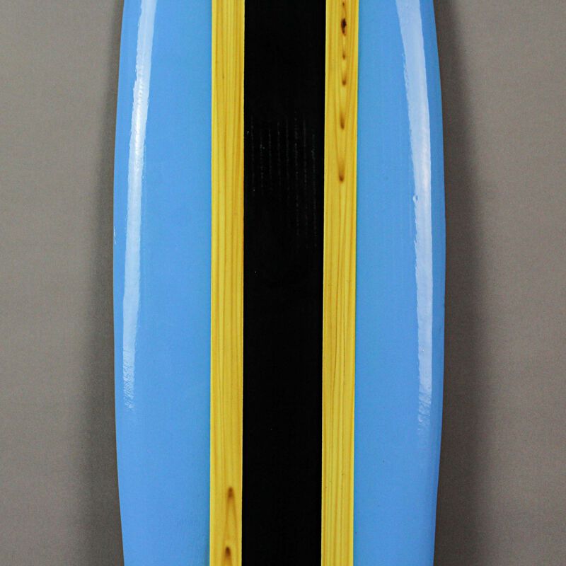 Striped Wooden Surfboard Wall Hanging 39 inch image number 3