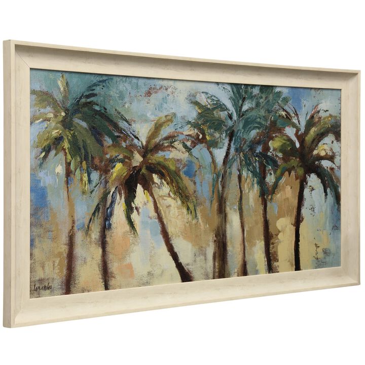 Island Morning Palms Framed Print