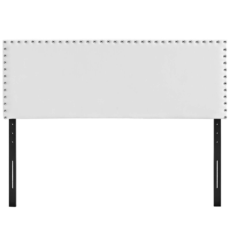 Modway - Phoebe Full Upholstered Vinyl Headboard White image number 3