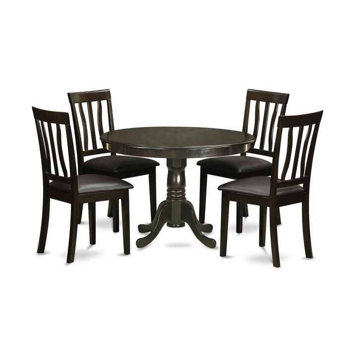 5 Pc small Kitchen Table and Chairs set--small Kitchen Table and 4 dinette Chairs.