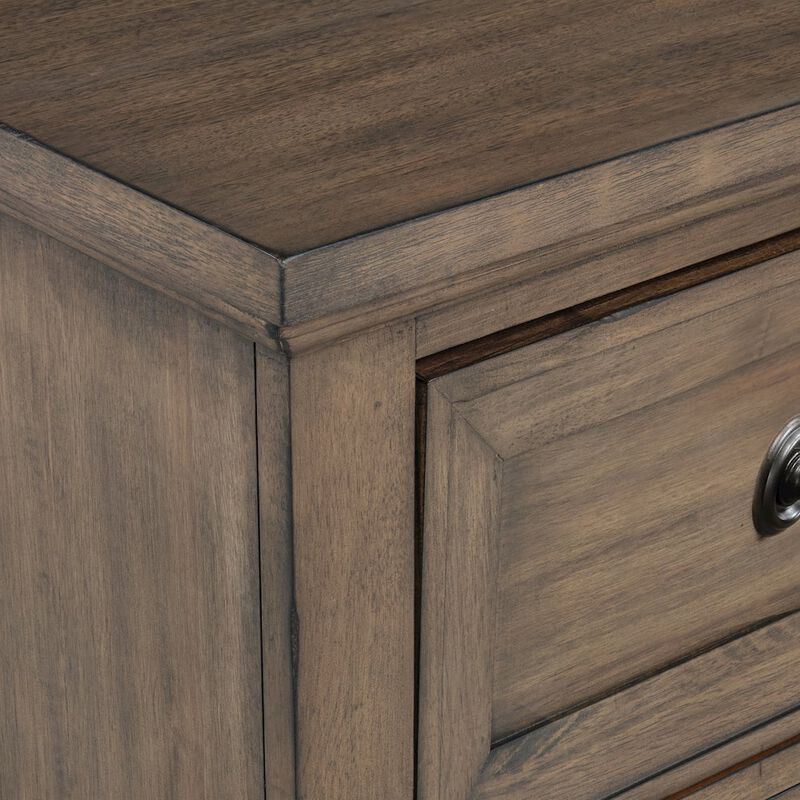 New Classic Furniture Mariana Wood 5-Drawer Chest, Vintage Mocha