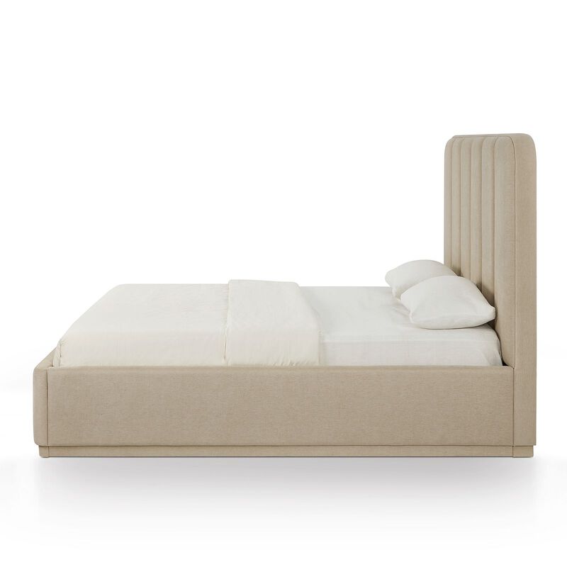Parker Cream Chenille King Bed image number 6