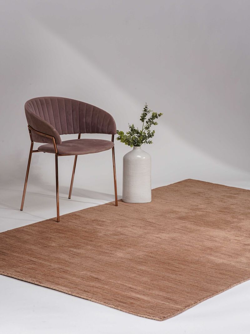 RUGSOTIC CARPETS HAND KNOTTED LOOM WOOL ECO-FRIENDLY AREA RUGS  - Rectangle, Solid Plain Design, High Pile Thick Handmade Anti Skid Rugs for Living Room (L00111) image number 1