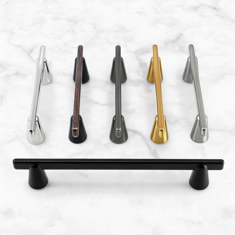 Hestia Hardware 10 Pack 5 Inch Cone Shape Modern Cabinet Bar Pull image number 5