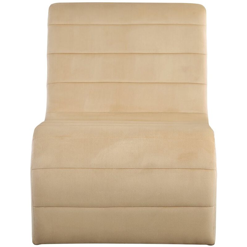 Meridian Furniture Ivy Camel Velvet Accent Chair