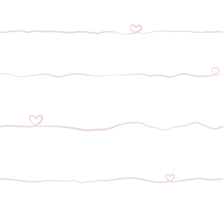 Love & Hearts Pink Script Wallpaper