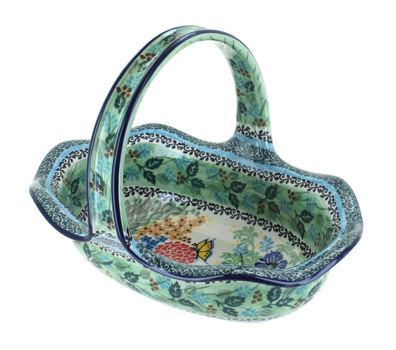 Blue Rose Polish Pottery Eliza Basket