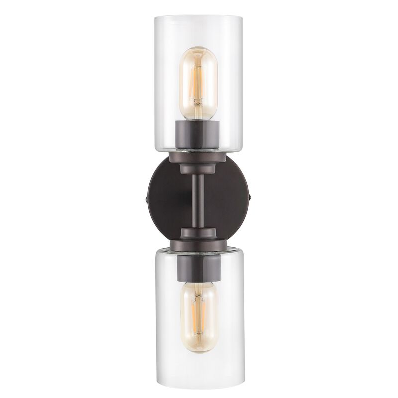 Juno Farmhouse Industrial Iron Cylinder LED Sconce