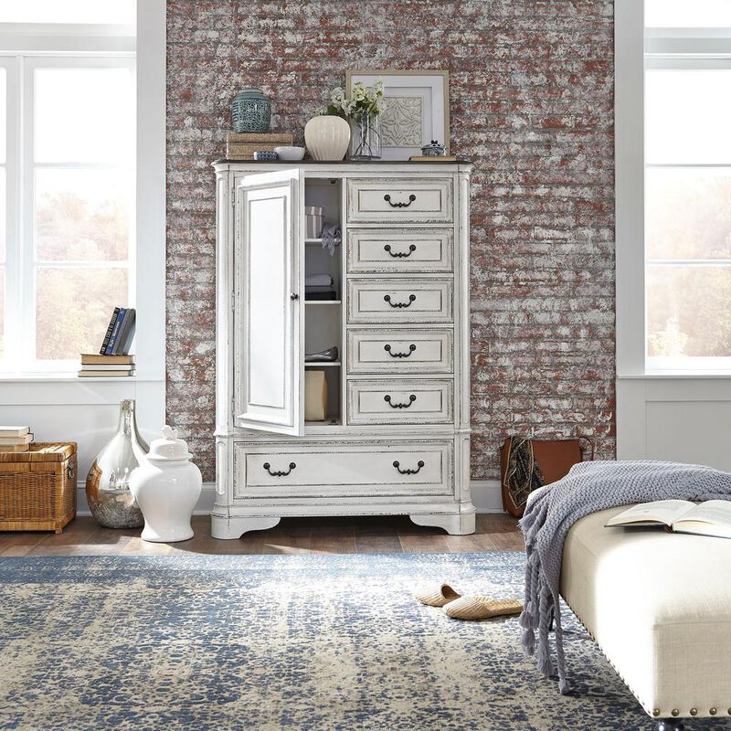Liberty Furniture Magnolia Manor Master Chest in Antique White image number 1