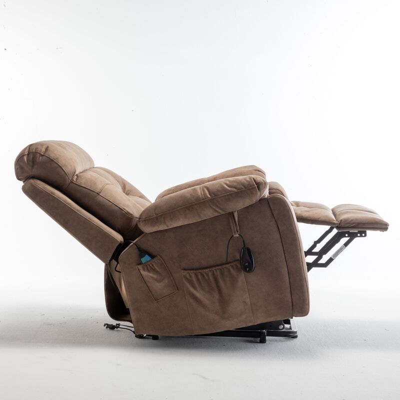 Recliners Lift Chair with Hidden Cup Holder Relax Sofa Chair Power Electric Reclining for Elderly image number 5