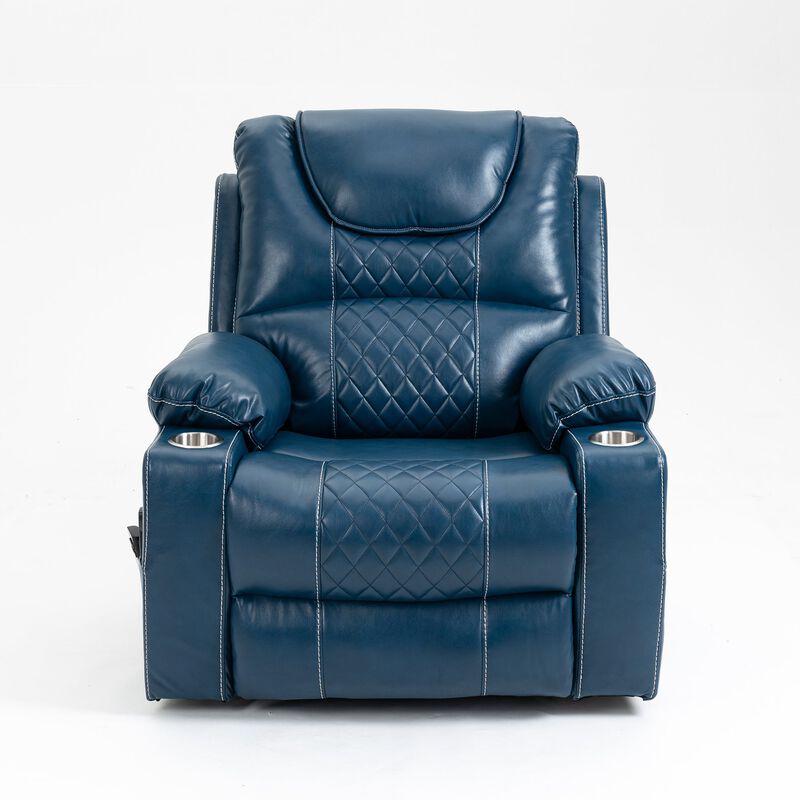 Leather Recliner Chair with 2 Cup Holder, Lounge Chair Power Lift Chair Relax Sofa Chair image number 1