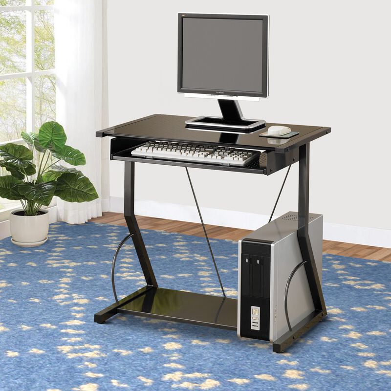 Appealing Well Designed black computer desk-Benzara